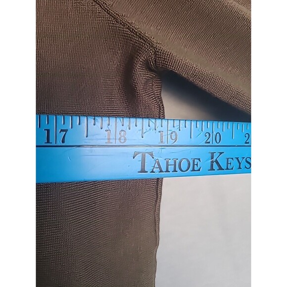 Chico's size 1 Pullover Long Sleeve Sweater Deep Olive Y2K - Picture 7 of 10